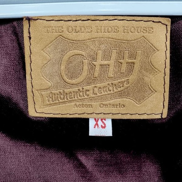 Women's Leather Jacket Olde Hide House Size XS - Picture 8 of 9